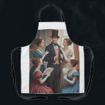 Victorian scene apron  エプロン<br><div class="desc">Stylish apron featuring a classic victorian social scene.</div>