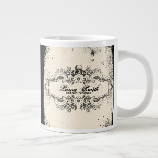Victorian Skull ジャンボコーヒーマグカップ (右)