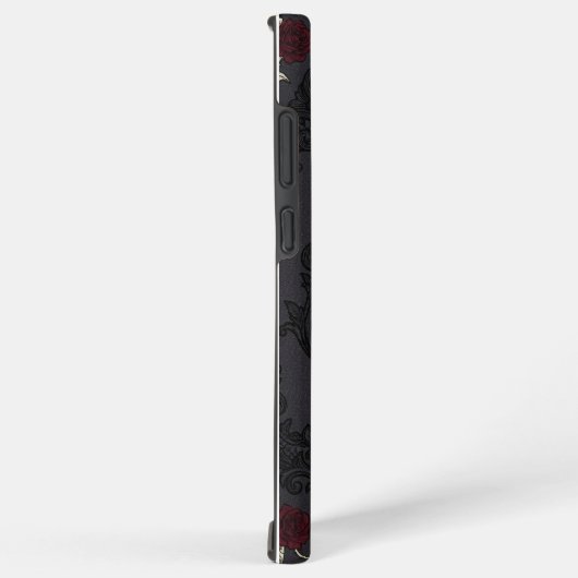 Victorian Skull & Roses Damask Phone Case Samsung Galaxyケース (右側面)