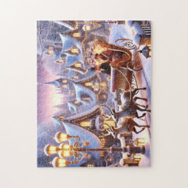 Victorian Sleigh Ride Reindeer & Lantern Lights  ジグソーパズル