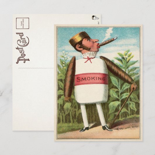 Victorian Smoking Postcard ポストカード (正面/裏面)