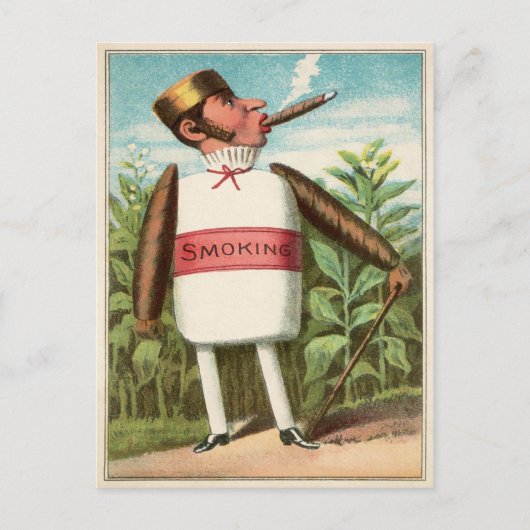 Victorian Smoking Postcard ポストカード (正面)