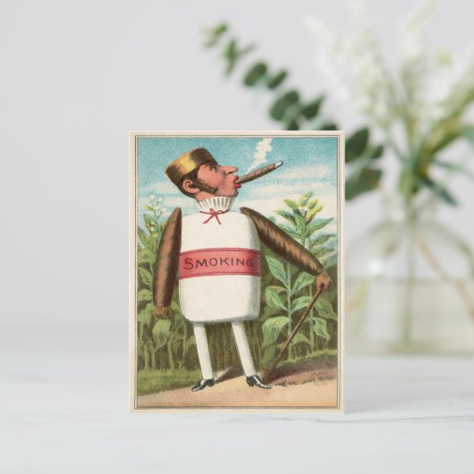 Victorian Smoking Postcard ポストカード (スタンド正面)