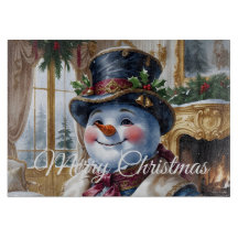 Victorian Snowman Christmas Design
