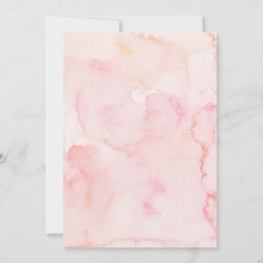  Victorian Spring Floral 4th Birthday party 招待状 (裏面)