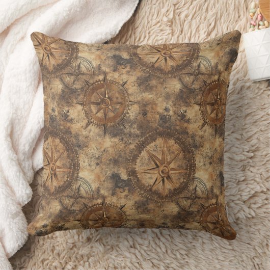 Victorian Steampunk Gears クッション (ブランケット)