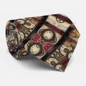 Victorian Steampunk Plum Rose  ネクタイ (ロール)