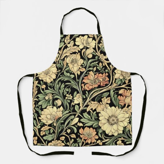 Victorian-style floral pattern  エプロン (正面)