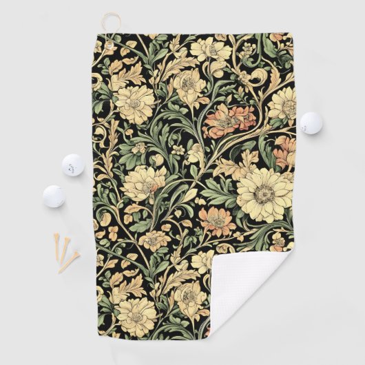Victorian-style floral pattern  ゴルフタオル (インサイチュ)
