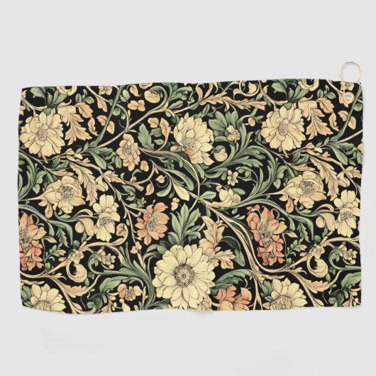 Victorian-style floral pattern  ゴルフタオル (横)
