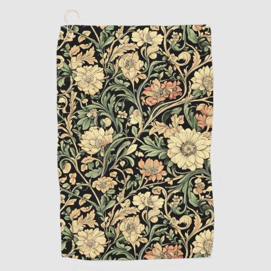 Victorian-style floral pattern  ゴルフタオル (正面)