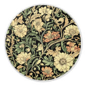 Victorian-style floral pattern  セラミックノブ (正面)