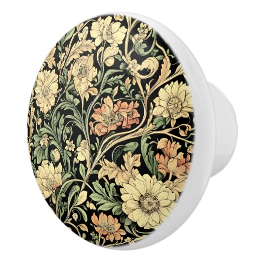 Victorian-style floral pattern  セラミックノブ (右)