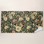 Victorian-style floral pattern  ビーチタオル (正面)