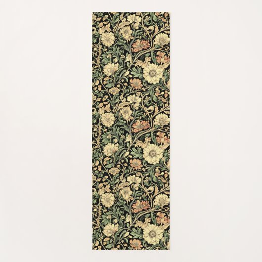 Victorian-style floral pattern  ヨガマット (正面)