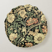 Victorian-style floral pattern  ラウンドクッション (裏面)