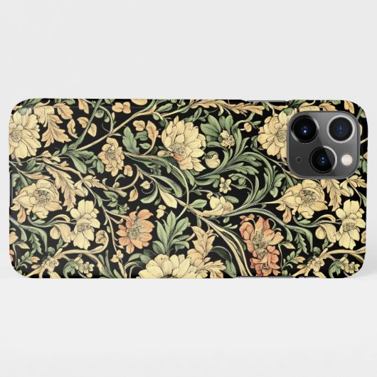 Victorian-style floral pattern  iPhoneケース (裏面横)
