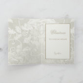 Victorian Tapestry Cream Folded Greeting Card カード (内部)