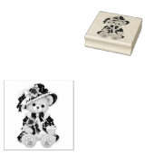Victorian Teddy Bear ラバースタンプ (押印)