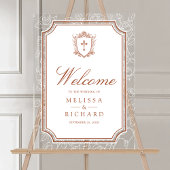 Victorian Terracotta Catholic Wedding Welcome アクリルサイン