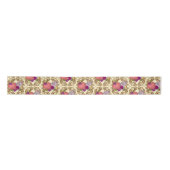 Victorian Valentine Floral Wrapping Paper サテンリボン (正面)