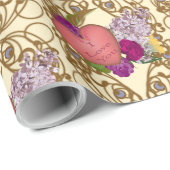 Victorian Valentine Floral Wrapping Paper ラッピングペーパー (ロールコーナー)