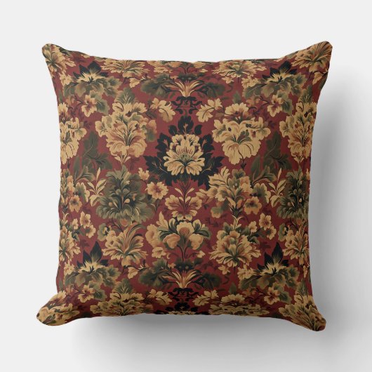 Victorian Vintage Floral クッション (正面)