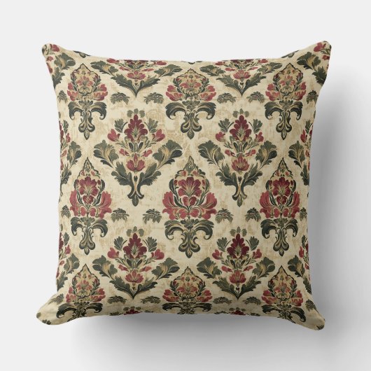 Victorian Vintage Floral クッション (正面)