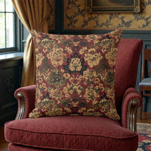 Victorian Vintage Floral クッション