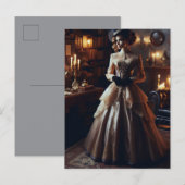 Victorian Vintage Mysterious Elegant Woman  ポストカード (正面/裏面)