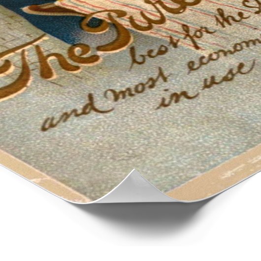 Victorian Vintage Soap Advertising ポスター (角)