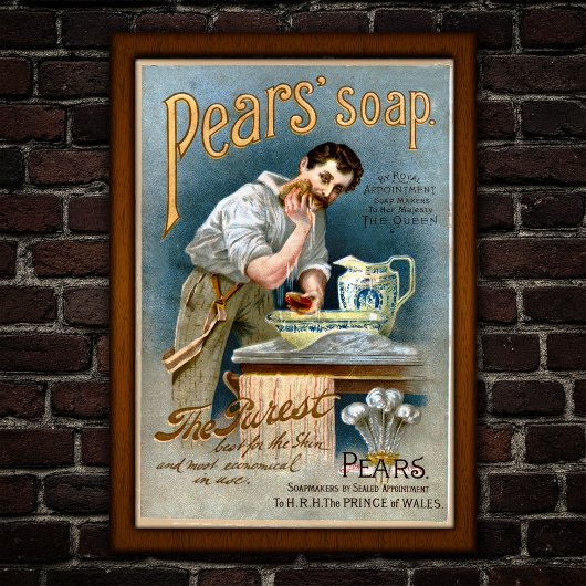 Victorian Vintage Soap Advertising ポスター