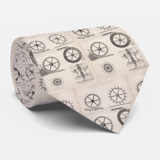 Victorian Water-Wheels & Hydraulic Engineering ネクタイ (ロール)