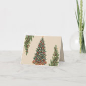 Victorian Watercolor Santa Christmas Collection サンキューカード (裏面)