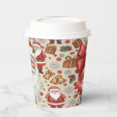 Victorian Watercolor Santa Christmas Collection 紙コップ (左)