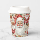 Victorian Watercolor Santa Christmas Collection 紙コップ (正面)