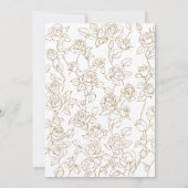 Victorian White and Gold Catholic Wedding セーブザデート (裏面)