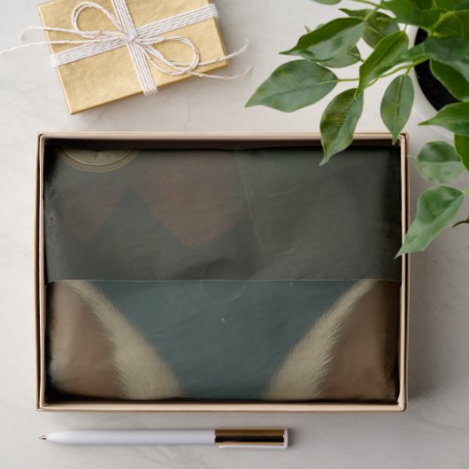 Victorian White Rabbit – Whimsical Fantasy Animal  薄葉紙 (ギフト)