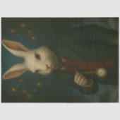 Victorian White Rabbit – Whimsical Fantasy Animal  薄葉紙 (正面)