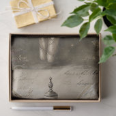 Victorian Winter Fairy Dusty Blue Dress Decoupage 薄葉紙 (ギフト)