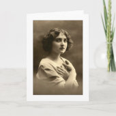 Victorian woman arms crossed カード (正面)