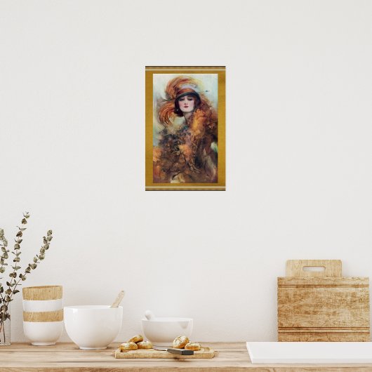 Victorian Woman Poster ポスター (キッチン)