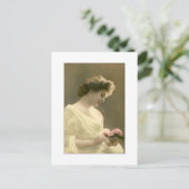 Victorian woman retrospective romantic ポストカード (スタンド正面)