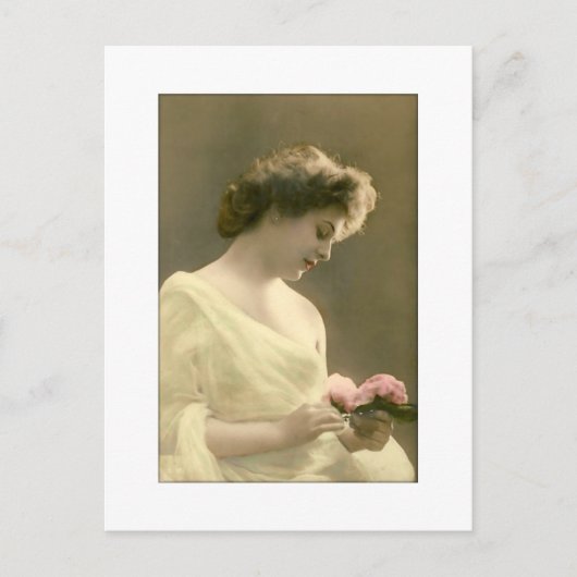Victorian woman retrospective romantic ポストカード (正面)