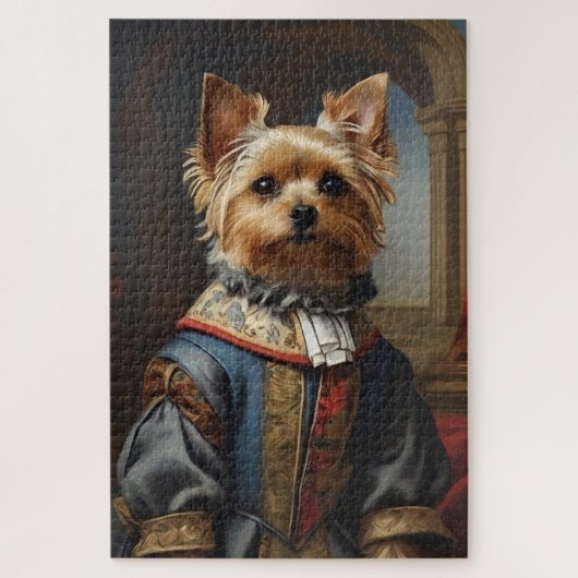 Victorian Yorkshire Terrier in Clothes Whimsical  ジグソーパズル (縦)