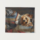 Victorian Yorkshire Terrier in Clothes Whimsical  タペストリー (正面(横))