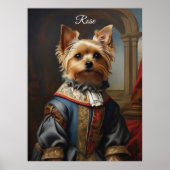 Victorian Yorkshire Terrier in Clothes Whimsical  ポスター (正面)