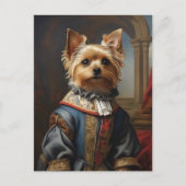 Victorian Yorkshire Terrier in Clothes Whimsical  ポストカード (正面)