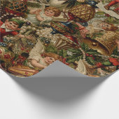 Victorian Yuletide Abundance Wrapping Paper ラッピングペーパー (角)