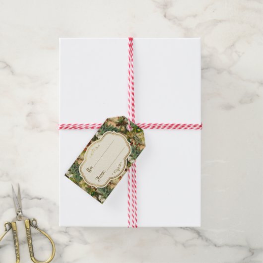 Victorian Yuletide Splendor ギフトタグ (より糸付き)